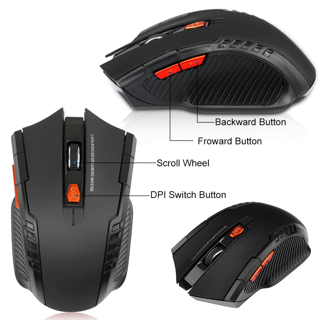 Wireless Mouse 1600DPI Optical Mouse